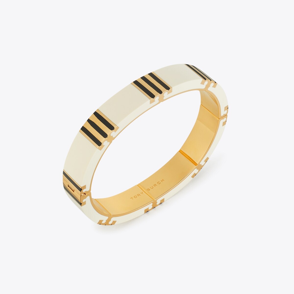Tory Burch Gold and Beige Logo Accent Bracelet Tory Burch ELEANOR BIO BRACELET - Bracelet - gold-coloured  main image 4