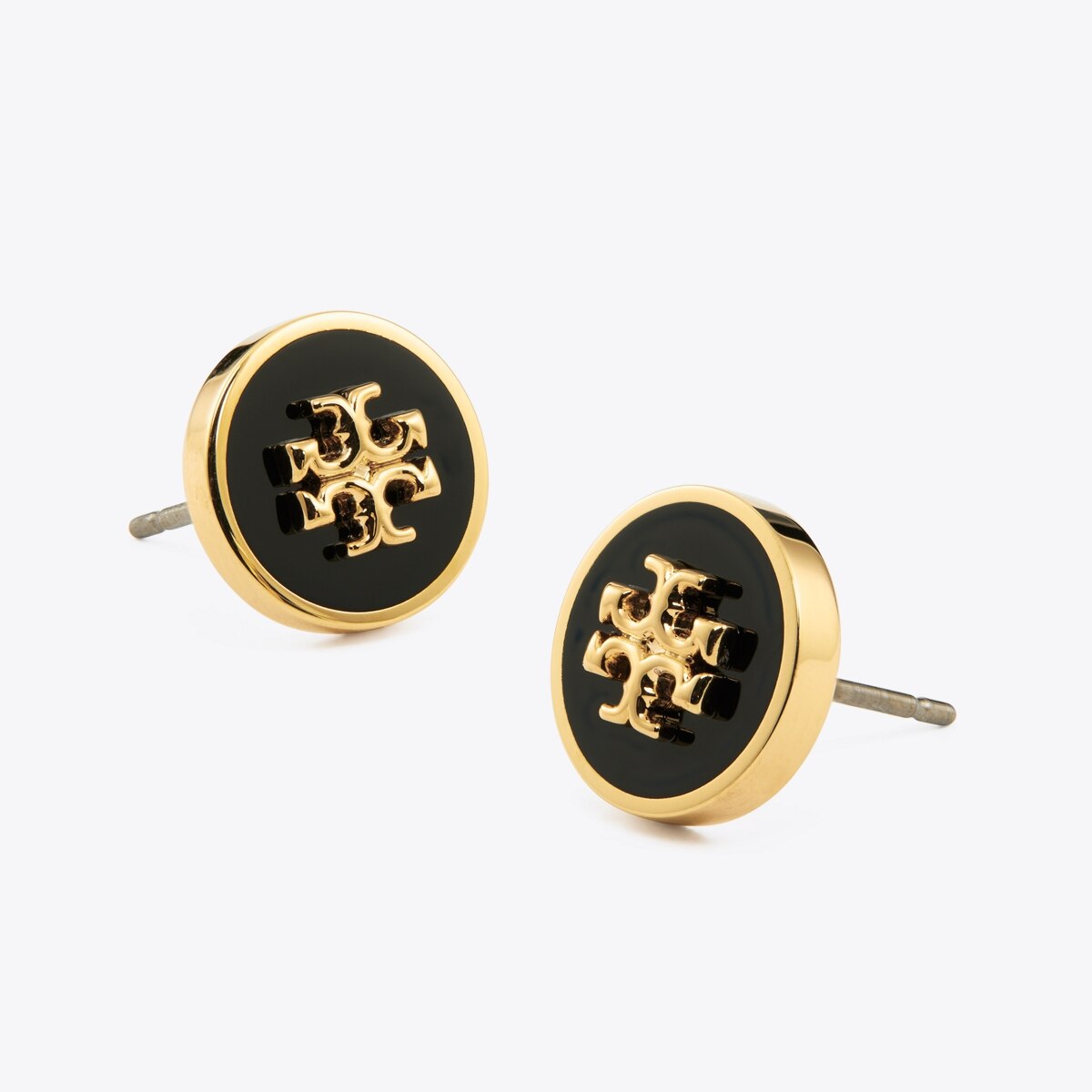 Icon Enamel Circle-Stud Earrings: Women