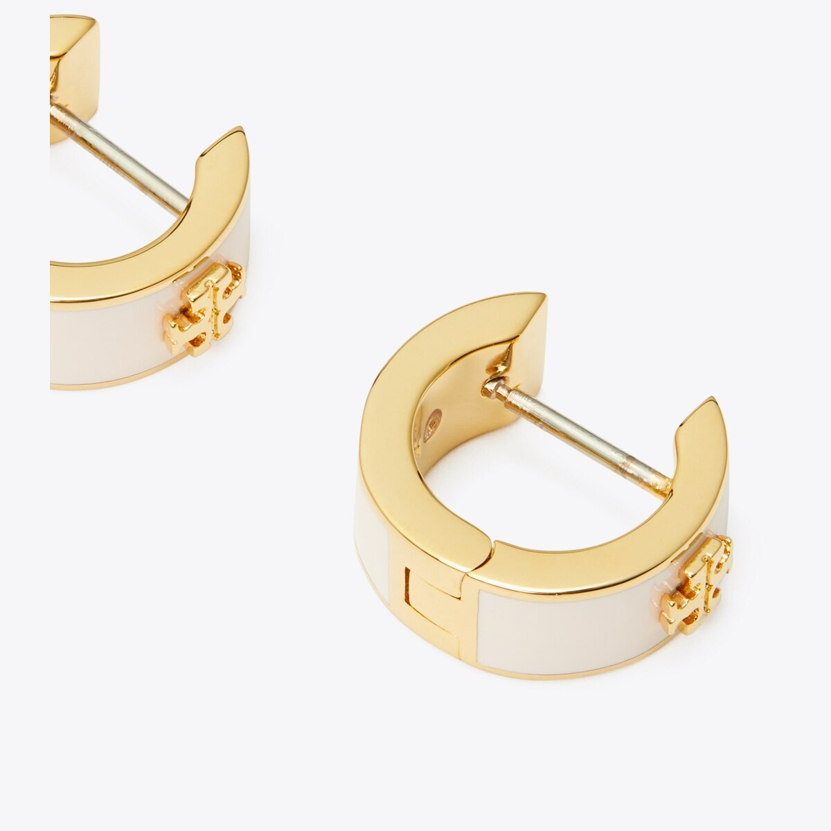 Icon Enamel Huggie Earrings: Women's Designer Earrings | Tory Burch