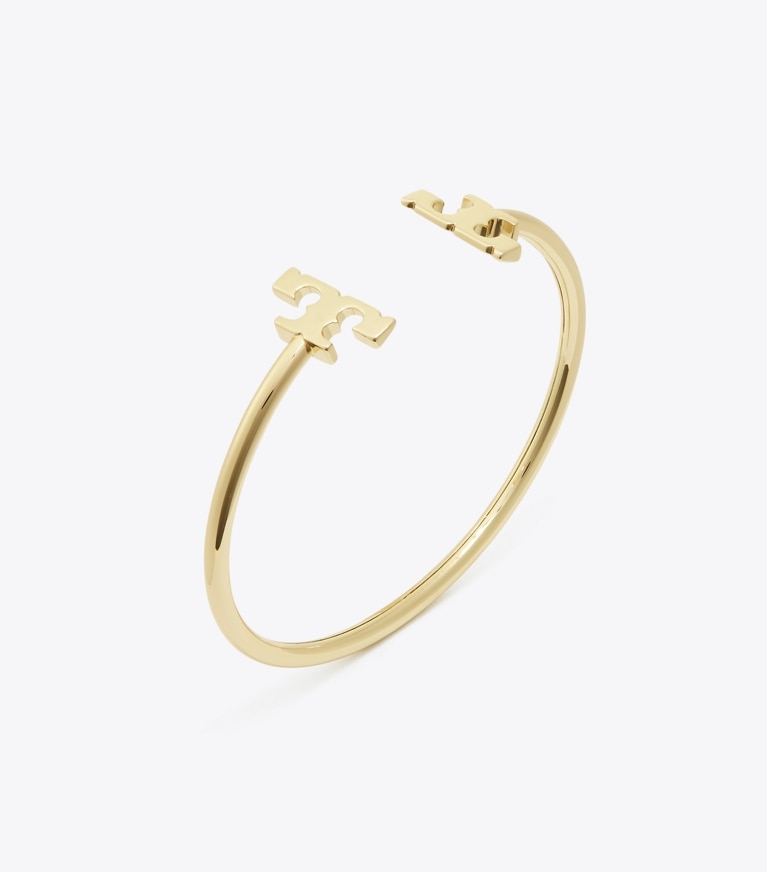 Tory Burch designer ブレスレット エレノア フレックス カフ in Tory Gold front