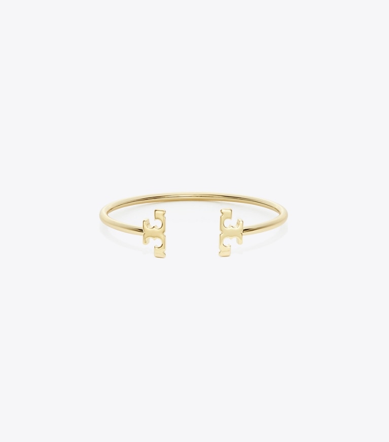 Tory Burch designer ブレスレット エレノア フレックス カフ in Tory Gold front