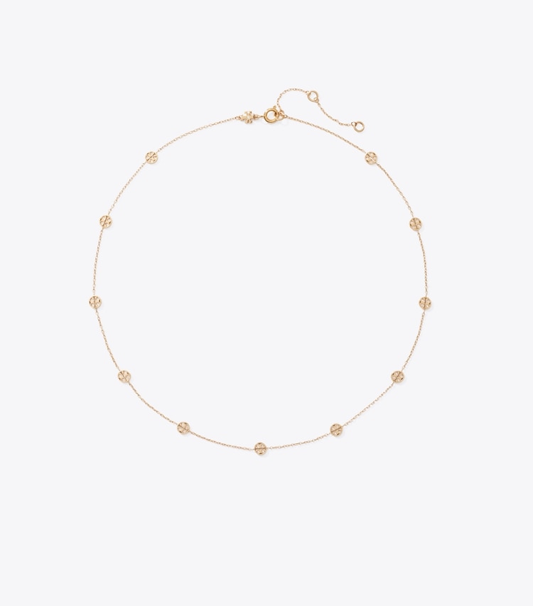 Tory Burch designer halsketten Icon Halskette in Tory Gold front
