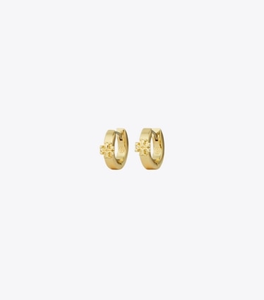 Tory Burch designer イヤリング＆ピアス アイコン ハギー ピアス in Tory Gold front