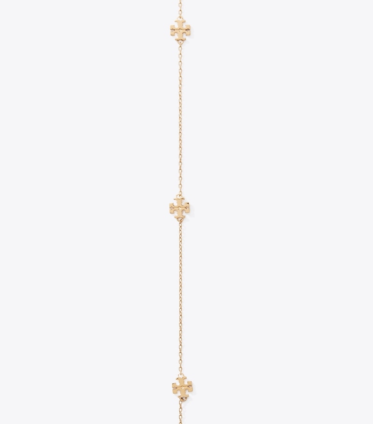 Tory Burch designer necklaces Icon Long Necklace in Tory Gold detail