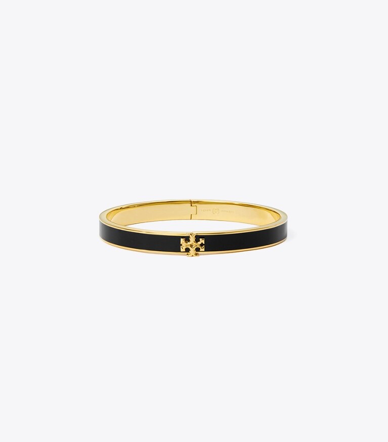 Tory Burch designer armbänder Icon Medium Emaille-Armband in Tory Gold / Black front