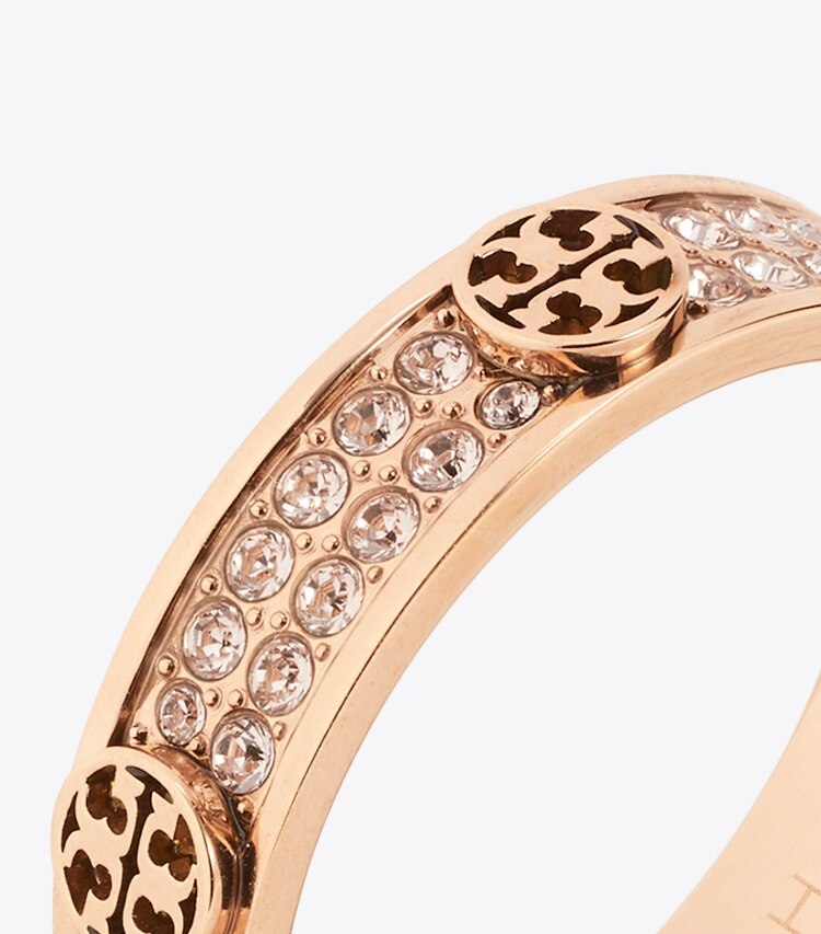 Tory Burch designer ringe Icon Nietenring in Rose Gold / Pink detail