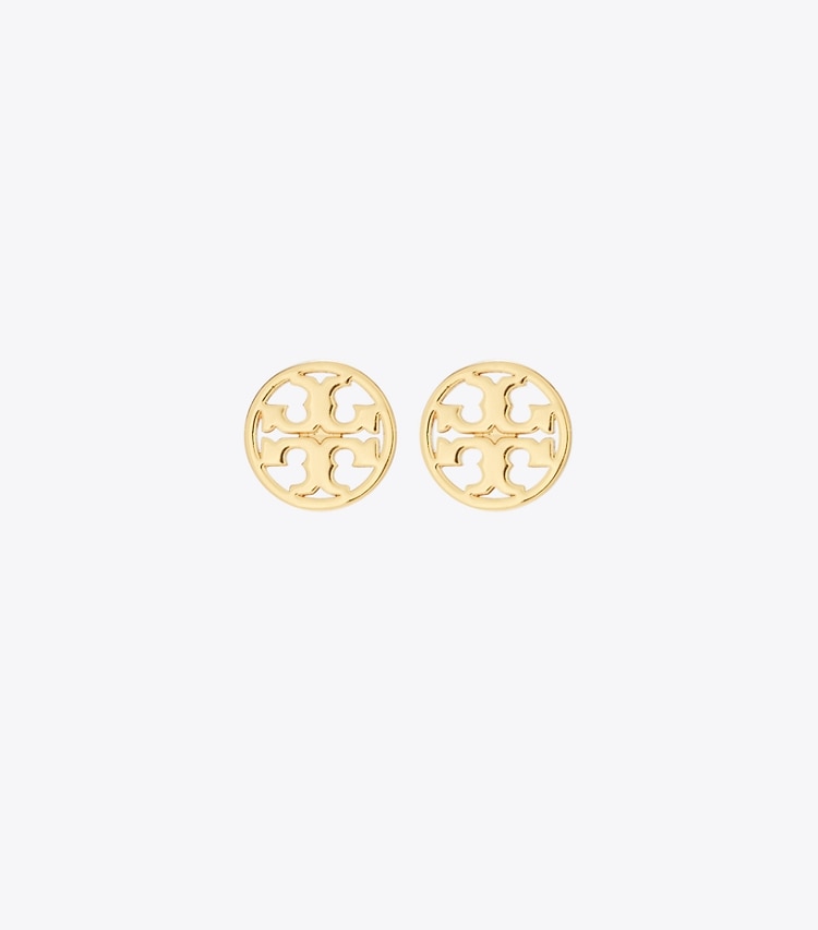 Tory Burch designer ohrringe Icon Ohrstecker in Tory Gold front