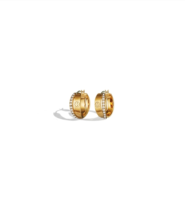 Icon Pavé Double Hoop Earring