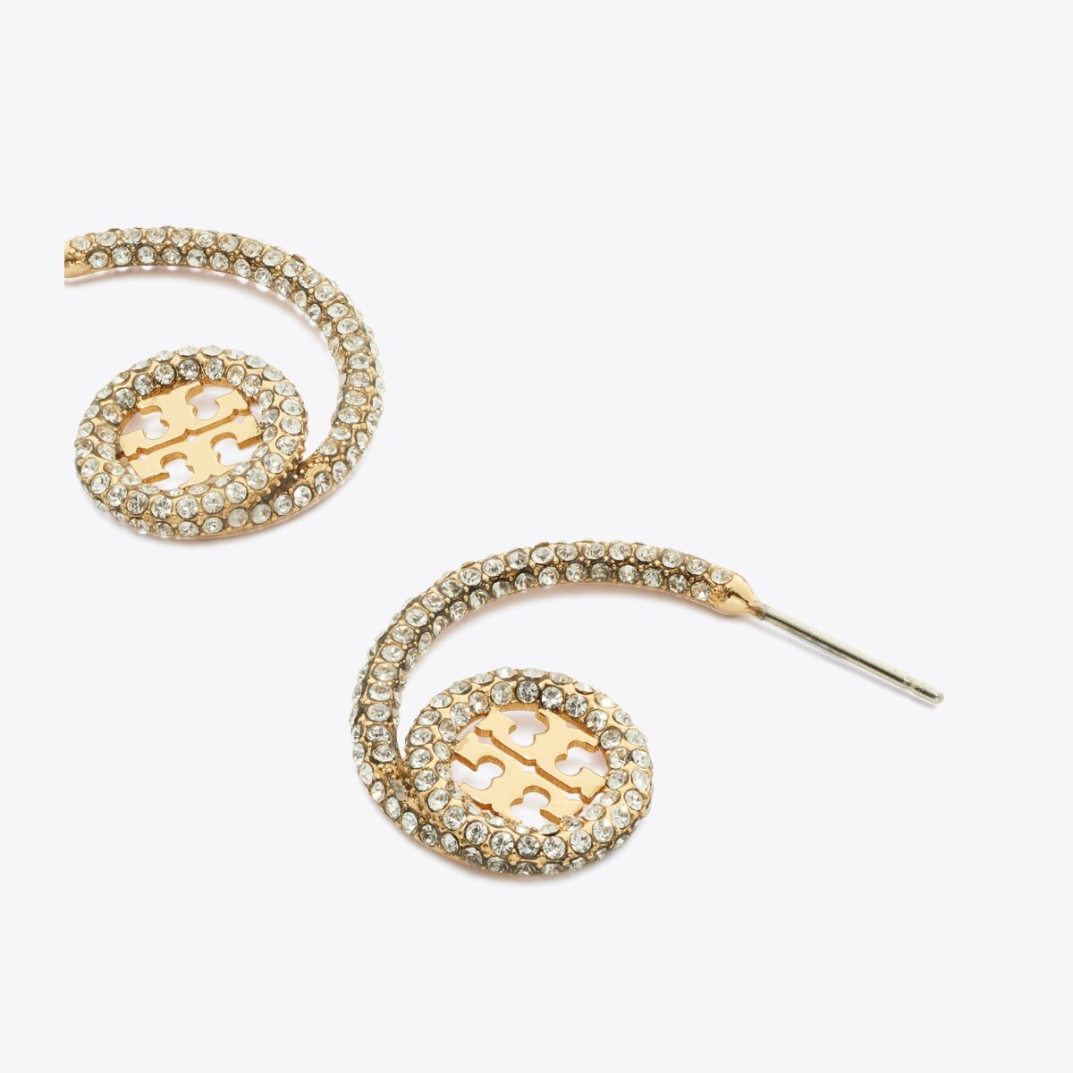 TORY BURCH Sunglasses, case & goldtone round hoop earrings set Icon Pavé Triple Hoop Earrings: Women main image 3