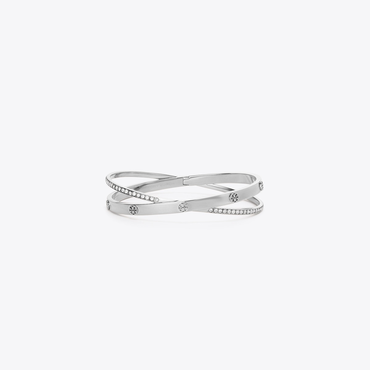 値下げ【新品】Tory Burch ロゴ ブレスレット ホワイト/ゴールド Icon Pavé Double Bracelet: Women's Designer Bracelets | Tory Burch