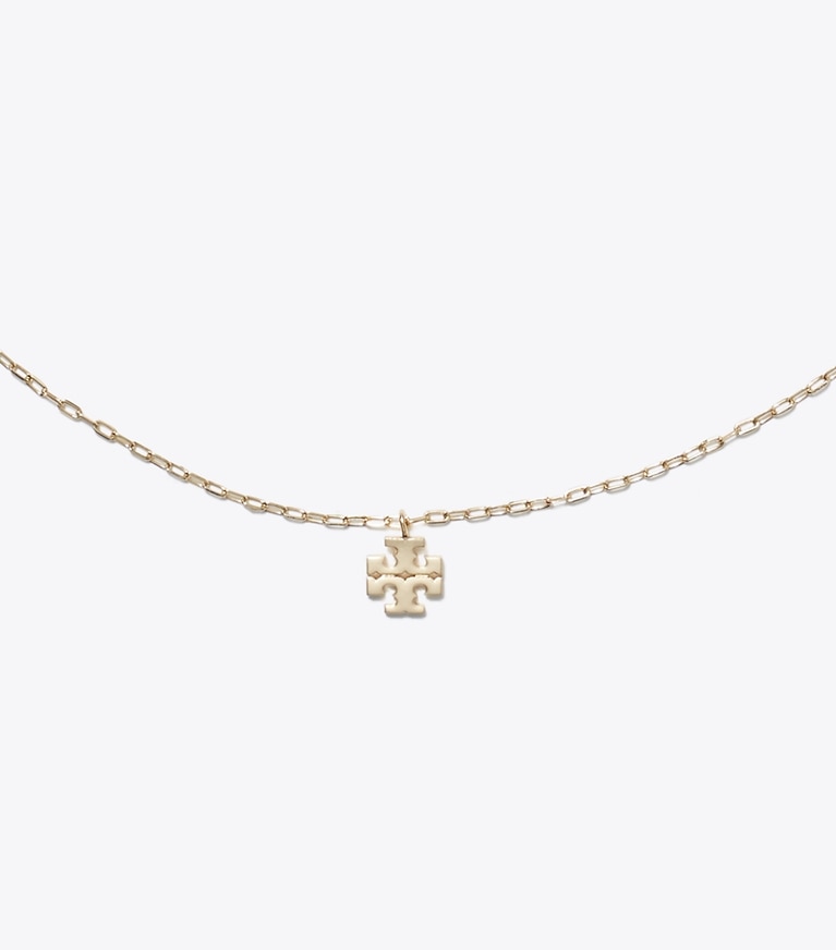 Tory Burch designer necklaces Icon Pendant Necklace in Tory Gold front