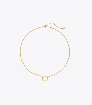 フォーゲットミーノット エナメル フラワー ペンダント ネックレス