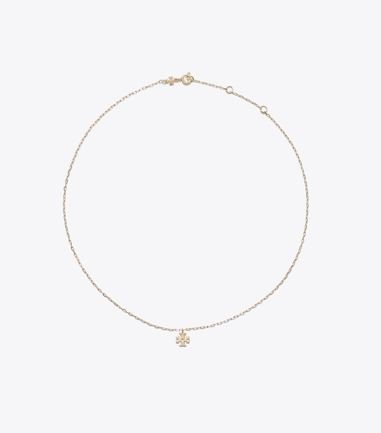 Tory Burch designer necklaces Icon Pendant Necklace in Tory Gold front