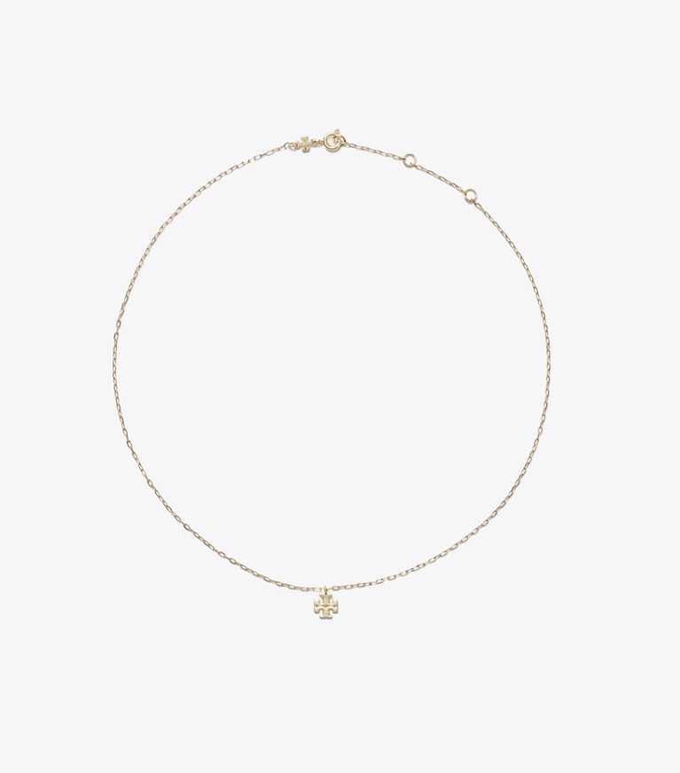 Tory Burch designer necklaces Icon Pendant Necklace in Tory Gold front