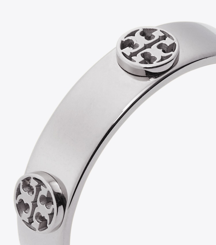 Tory Burch designer リング ミラー スタッズ リング in Tory Silver ディテール