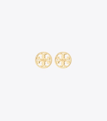 Tory Burch designer イヤリング&ピアス アイコン スタッズ ピアス in Tory Gold front