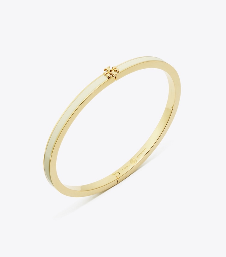 Tory Burch designer ブレスレット キラ エナメル スリムブレスレット in Tory Gold / New Ivory ディテール