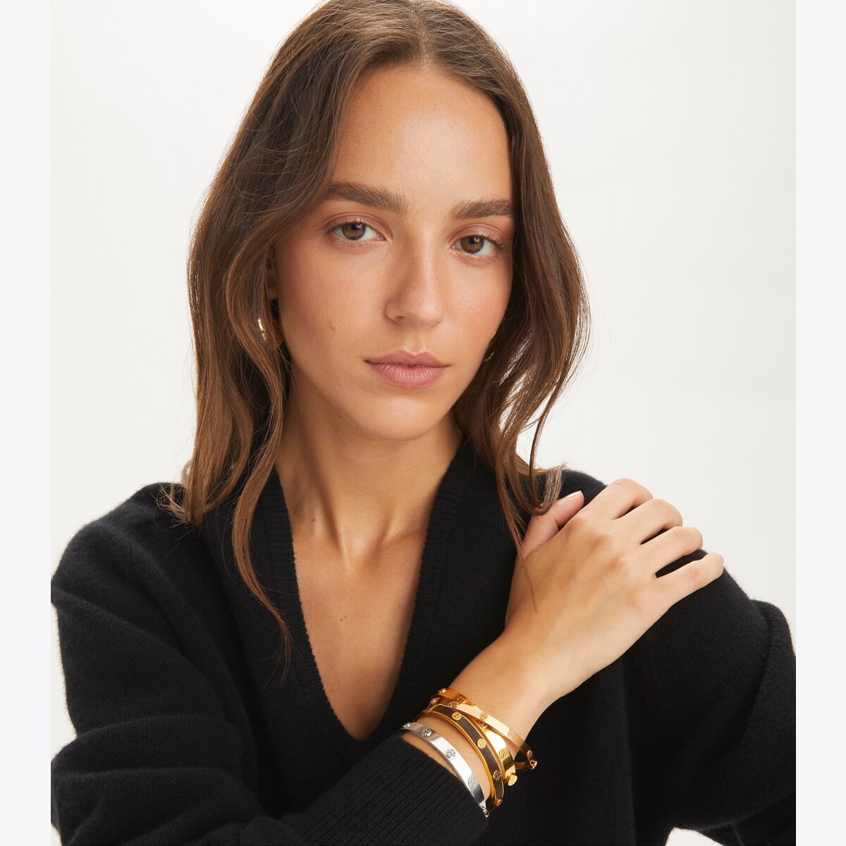 Icon Thin Hinge Bracelet: Women's Designer Bracelets | Tory Burch