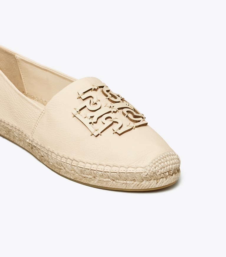 Tory Burch designer espadrilles Ines Espadrille in New Cream / Natural angle