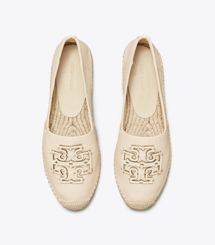 Tory Burch designer espadrilles Ines Espadrille in New Cream / Natural overhead