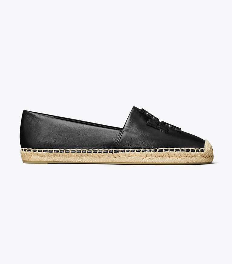 Tory Burch designer espadrilles Ines Espadrille in PERFECT BLACK angle