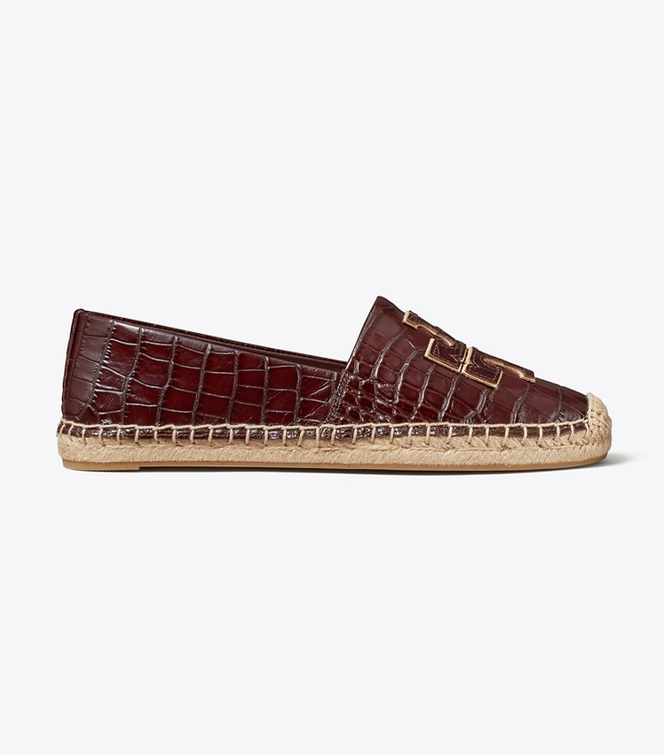 Tory Burch designer espadrilles Ines Espadrille in PLUM / GOLD side