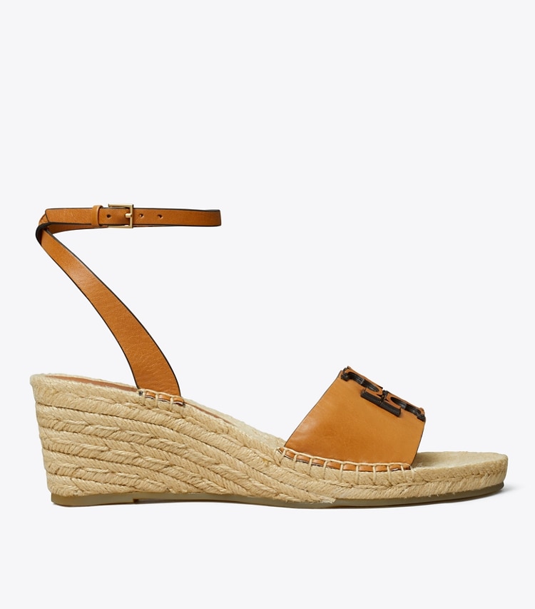 Tory Burch designer espadrilles Ines Espadrille Wedge in TAN side