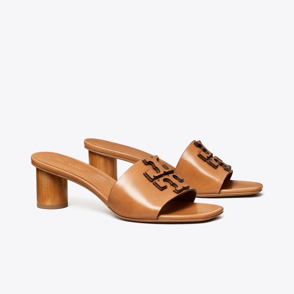 Ines Heel Sandal Wide in brown size 5