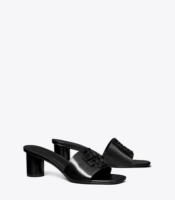 De-iceShops Congo - Black 'Eleanor' heeled sandals Tory Burch