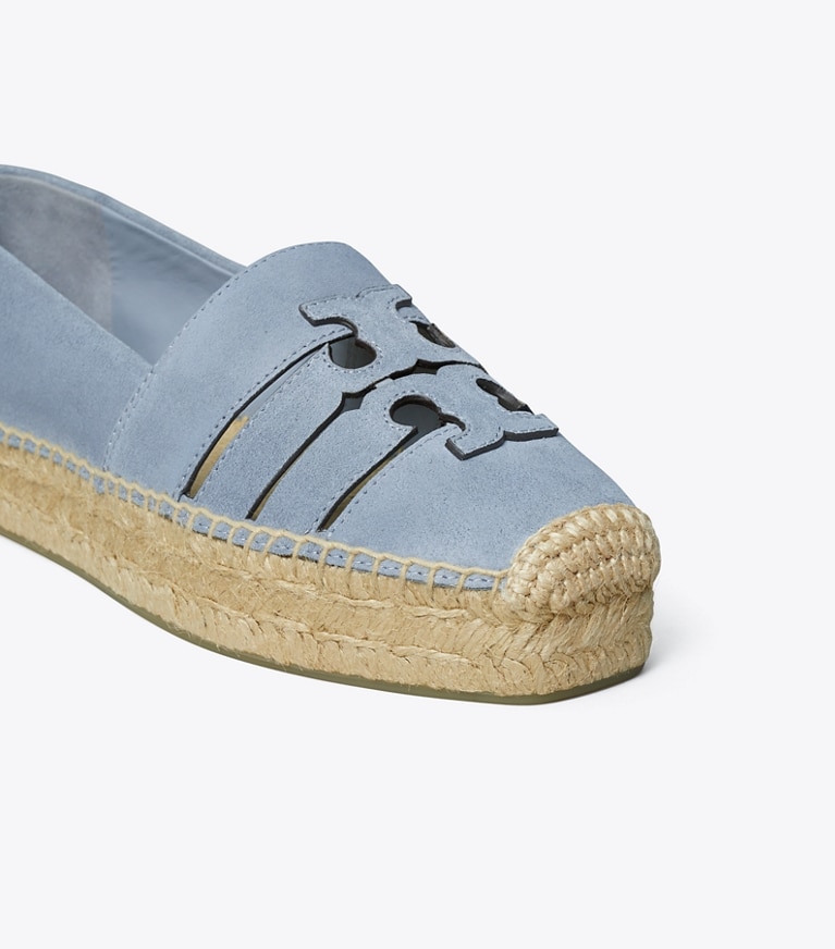 Tory Burch designer espadrilles Ines Platform Espadrille in ARIA BLUE angle