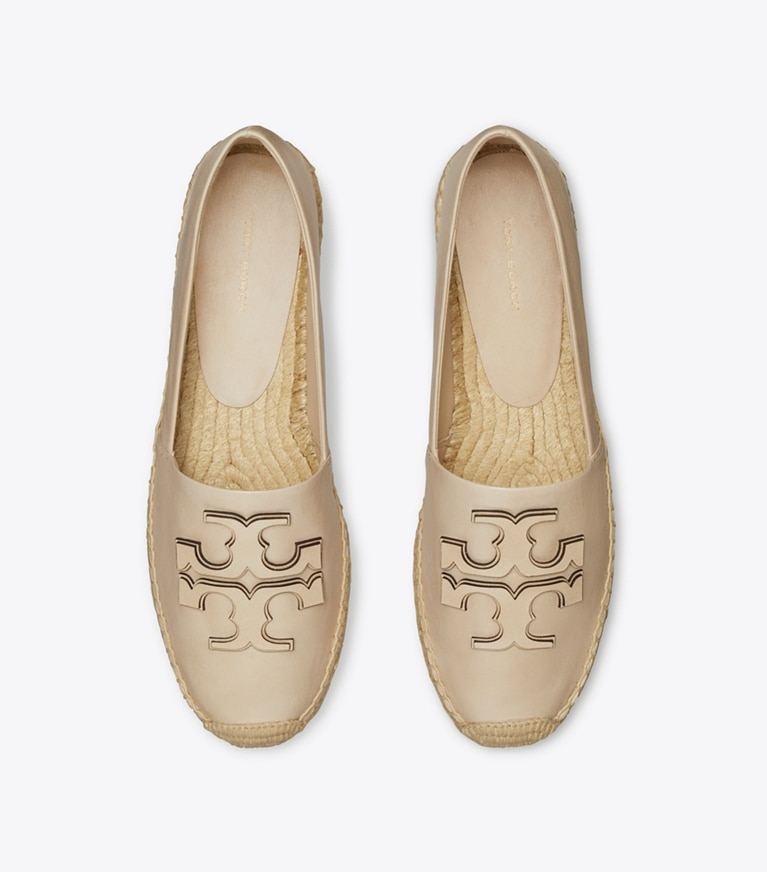 Tory Burch designer espadrilles Ines Platform Espadrille in STONE GRAY overhead