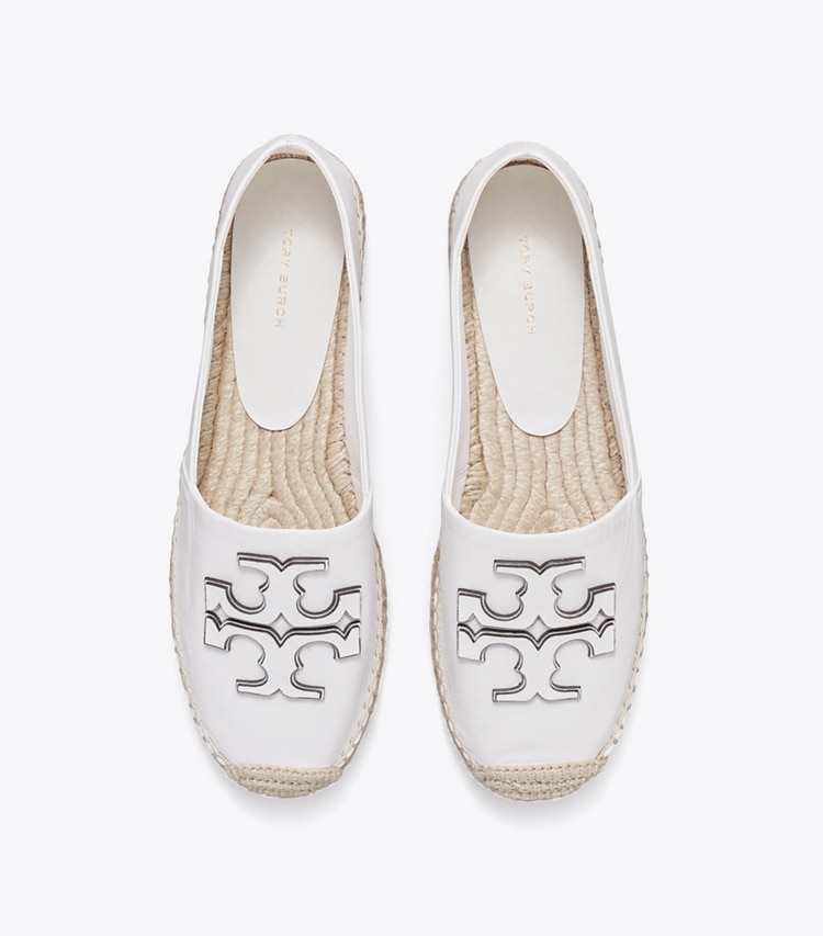 Tory Burch designer espadrilles Ines Platform Espadrille in GARDENIA overhead