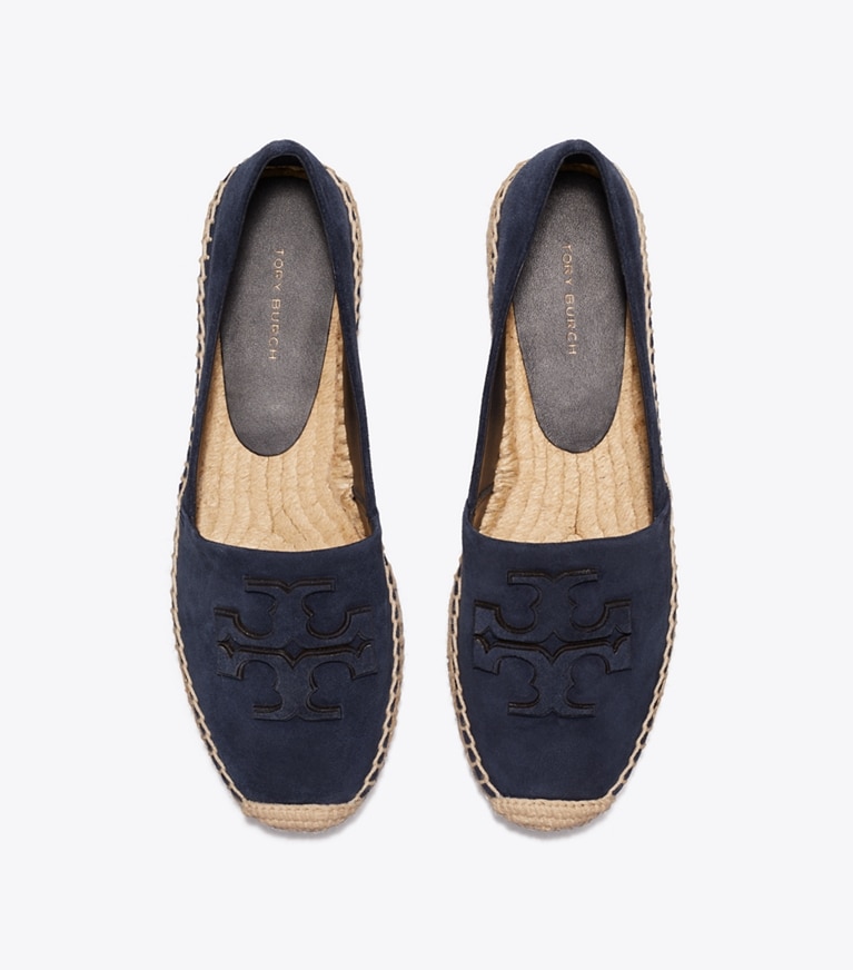 Tory Burch designer espadrilles Ines Platform Espadrille in NAVY overhead