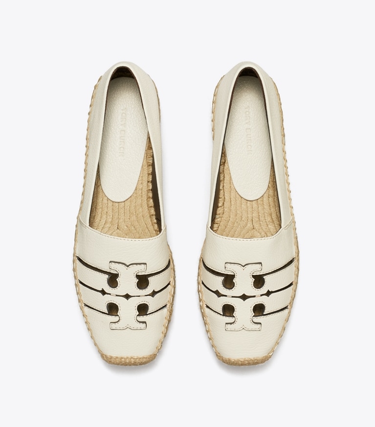Tory Burch designer espadrilles Ines Platform Espadrille in LIGHT CREAM angle