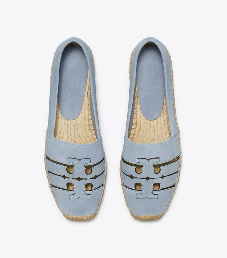 Tory Burch designer espadrilles Ines Platform Espadrille in ARIA BLUE angle