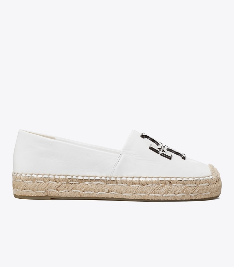 Tory Burch designer espadrilles Ines Platform Espadrille in GARDENIA angle