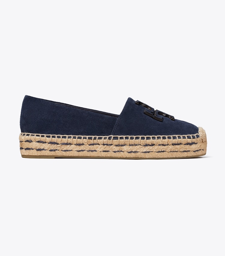 Tory Burch designer espadrilles Ines Platform Espadrille in NAVY side