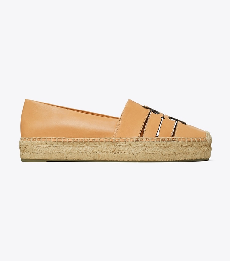 Tory Burch designer espadrilles Ines Platform Espadrille in CAMELLO side