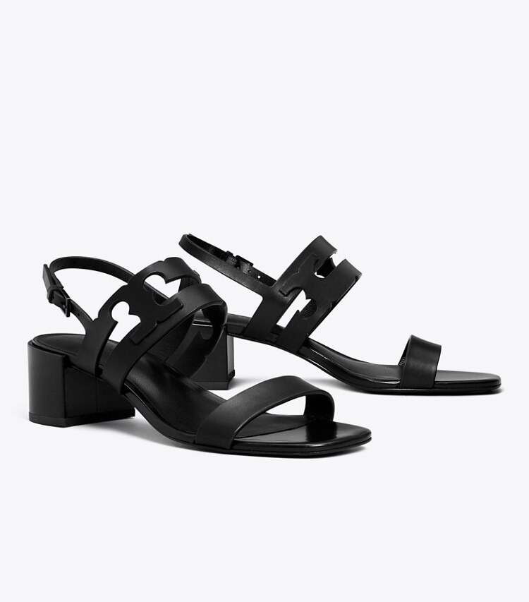 Tory Burch designer sandalen Ines Sandale mit Absatz in PERFECT BLACK / PERFECT BLACK angle