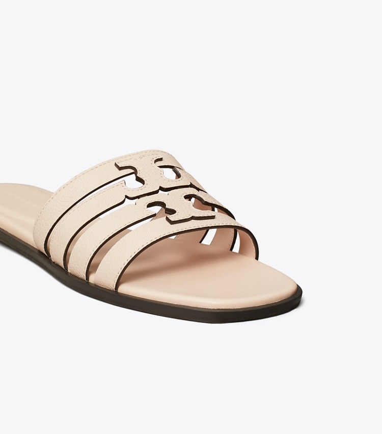 Tory Burch designer sandals Ines Slide in SOFT PINK / SOFT PINK detail