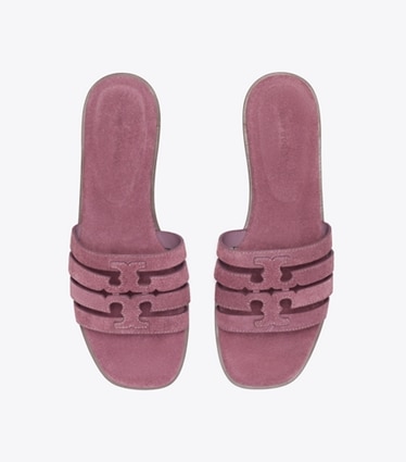 Tory Burch designer sandals Ines Slide in SOFT ORCHID / SOFT ORCHID overhead