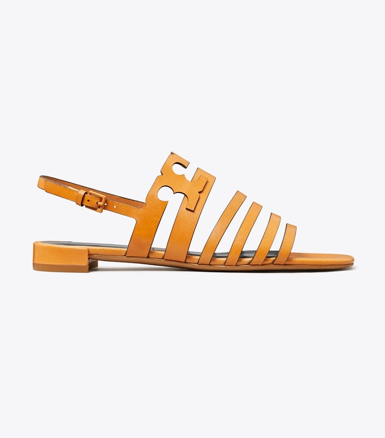 Tory Burch designer sandals Ines Slingback Sandal in BRANDY / BRANDY side