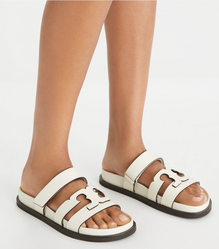 Tory Burch designer サンダル イネス スポーツスライド in NEW IVORY angle
