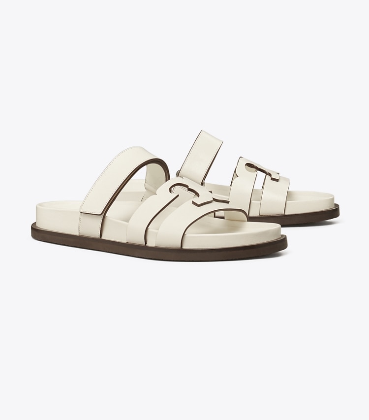 Tory Burch designer サンダル イネス スポーツスライド in NEW IVORY angle