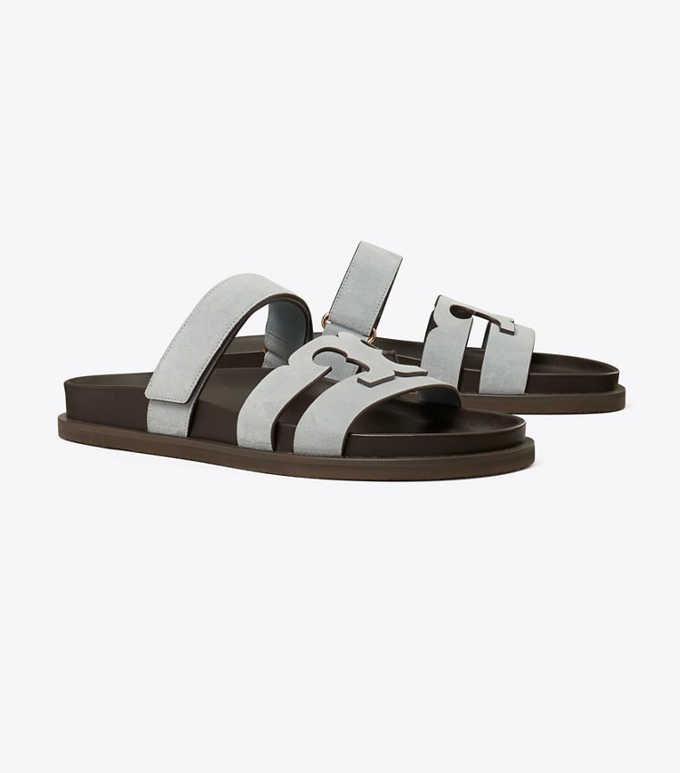 Tory Burch designer サンダル イネス スポーツスライド in ARIA BLUE angle