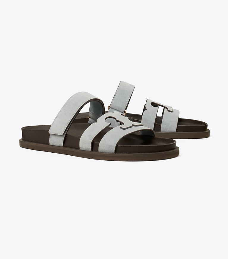 Tory Burch designer サンダル イネス スポーツスライド in ARIA BLUE angle