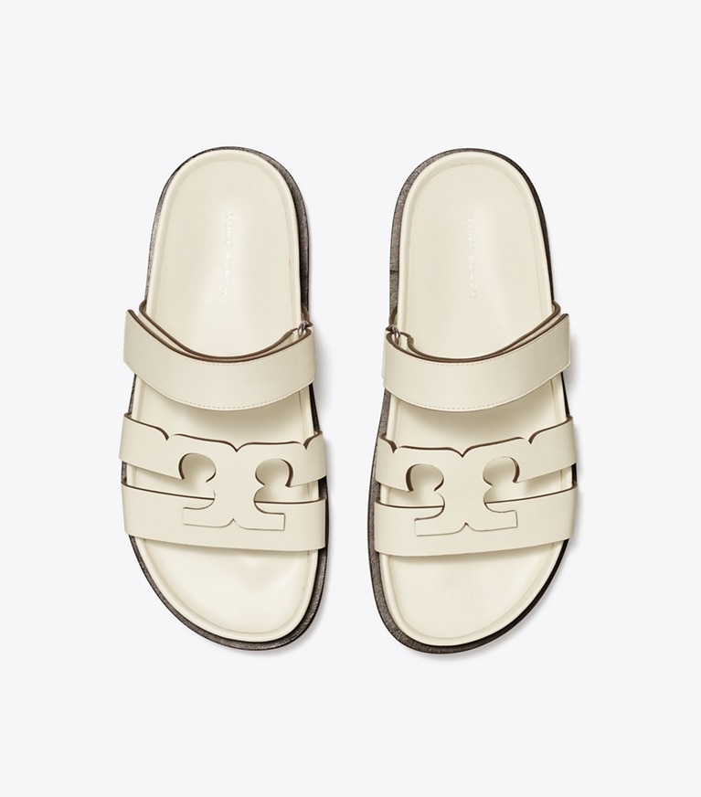 Tory Burch designer サンダル イネス スポーツスライド in NEW IVORY angle