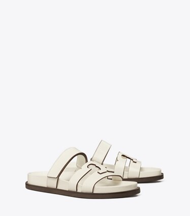 Tory Burch designer sandalen Ines Sportslide in NEW IVORY angle
