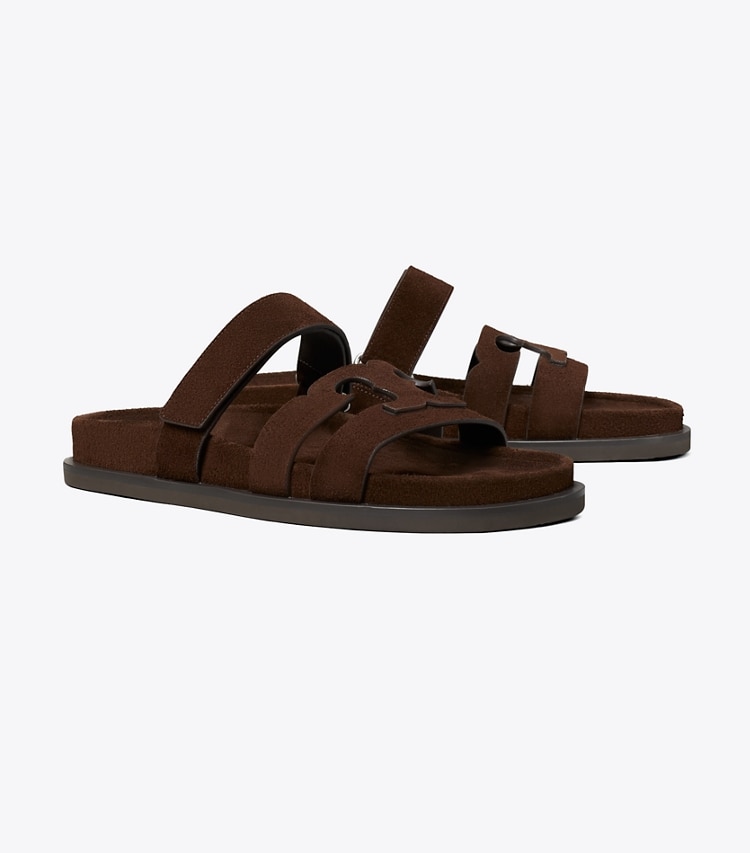 Tory Burch designer sandalen Ines Sportslide in COCOA angle