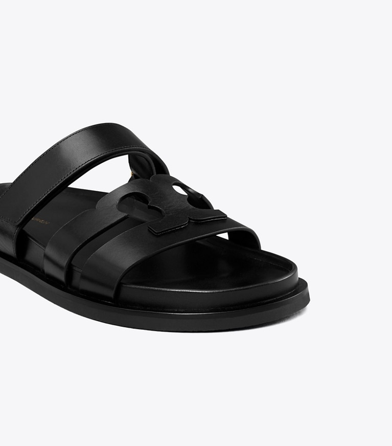 Tory Burch designer sandalen Ines Sportslide in PERFECT BLACK angle